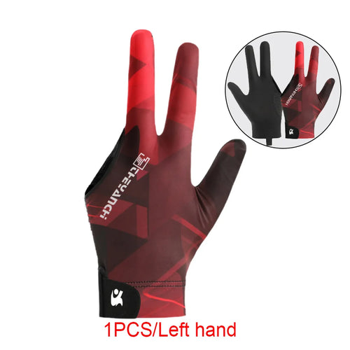 GTUBIKE 1PC Billiards Gloves Enhanced Grip Left Hand Open Three Finger